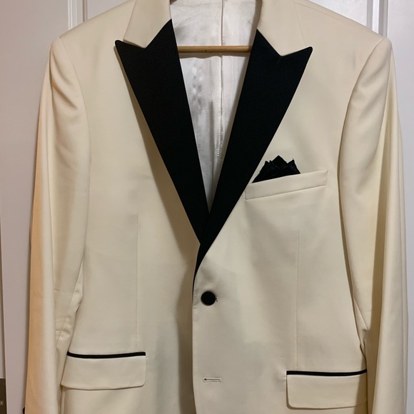 TIGER OF SWEDEN. Winter cream tuxedo jacket EUC - Picture 1 of 6